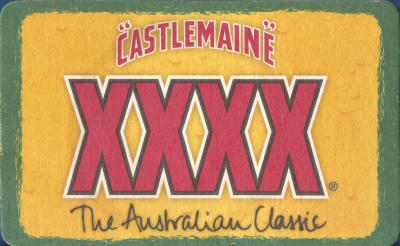Castlemaine XXXX Beer Mat 1 Back