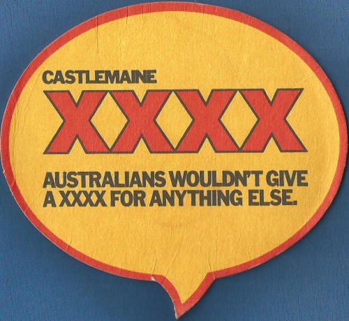 Castlemaine XXXX Beer Mat 3 Front