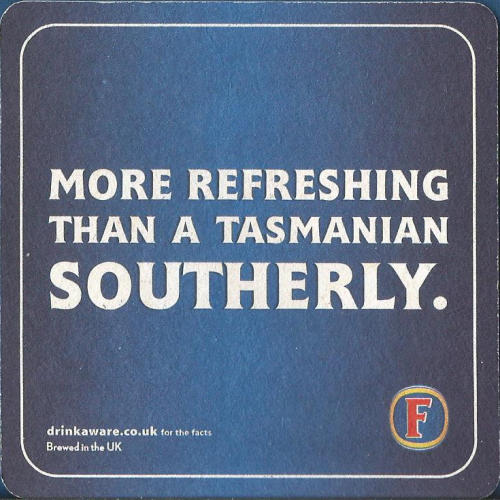 Fosters Beer Mat 12 Back