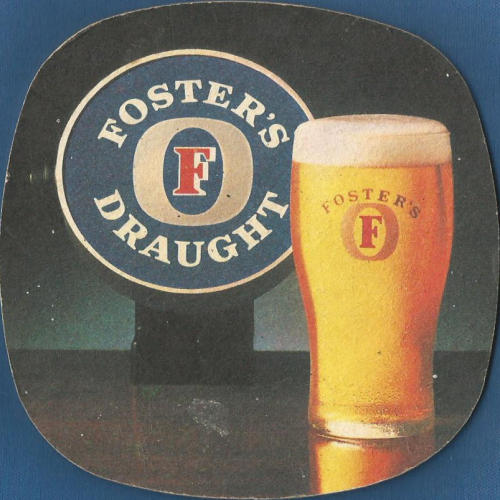 Fosters Beer Mat 20 Front