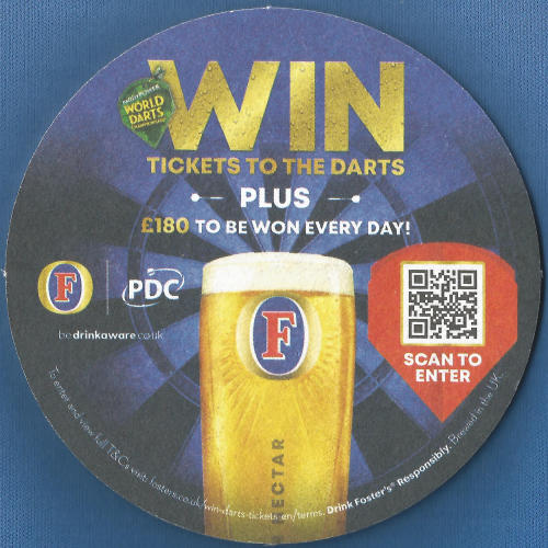 Fosters Beer Mat