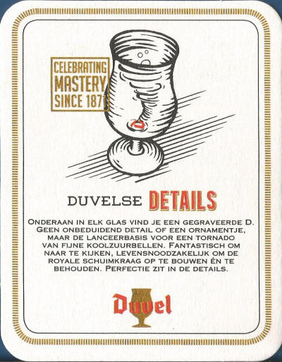 Duvel Beer Mat 8 Front