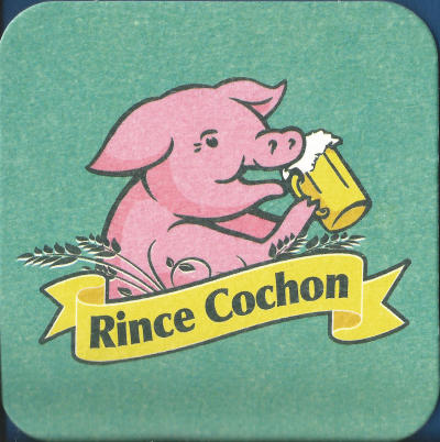 Rince Cochon Beer Mat 1 Front