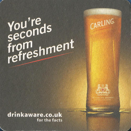 Carling Beer Mat 1 Back