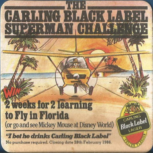 Carling Beer Mat