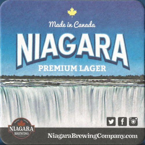 Niagara Premium Lager Beer Mat 2 Back