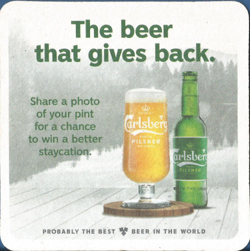 Carlsberg Beer Mat