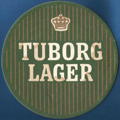 Tuborg Lager Beer Mat 1 Back