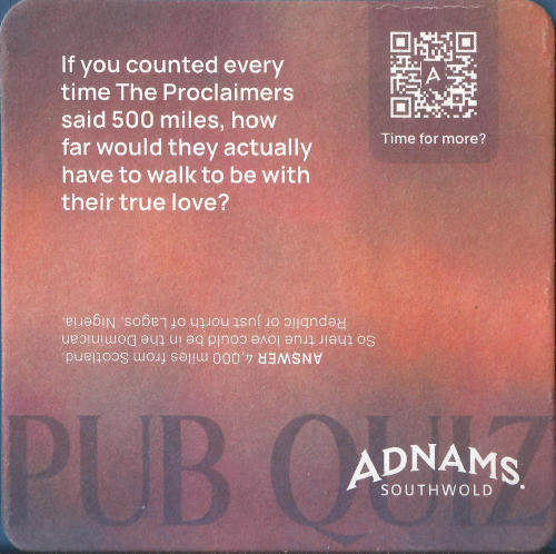 Adnams Beer Mat