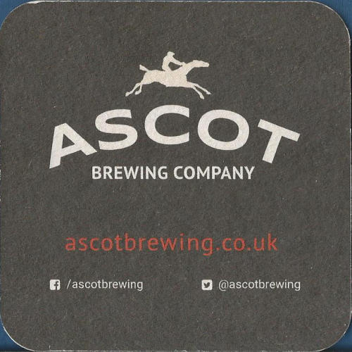 Ascot Brewing Beer Mat 1 Back