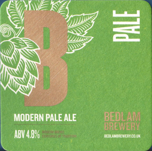 Bedlam Beer Mat 1 Front