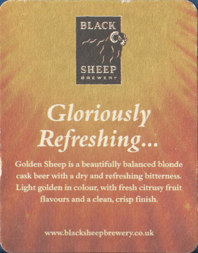 Black Sheep Beer Mat 2 Back