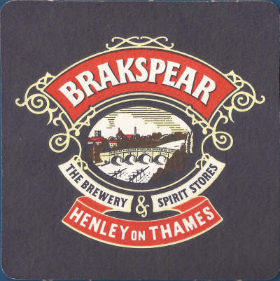 Brakspear Beer Mat 1 Back