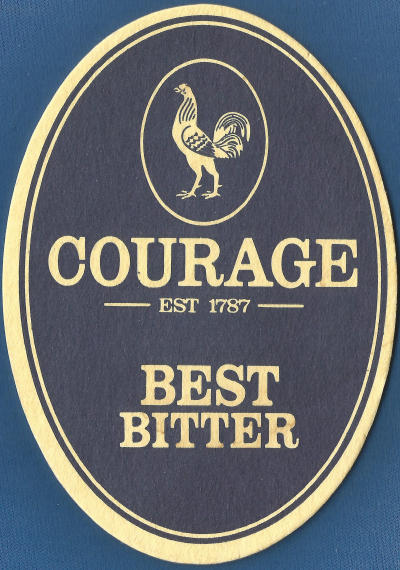 Courage Best Beer Mat 1 Front