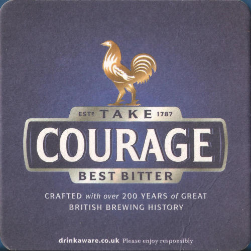 Courage Best Beer Mat 2 Front