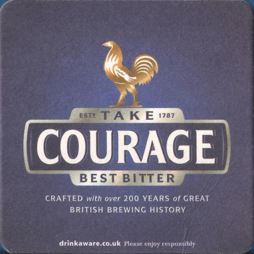 Courage Best Beer Mat 2 Front