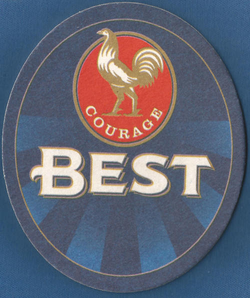Courage Best Beer Mat 3 Front