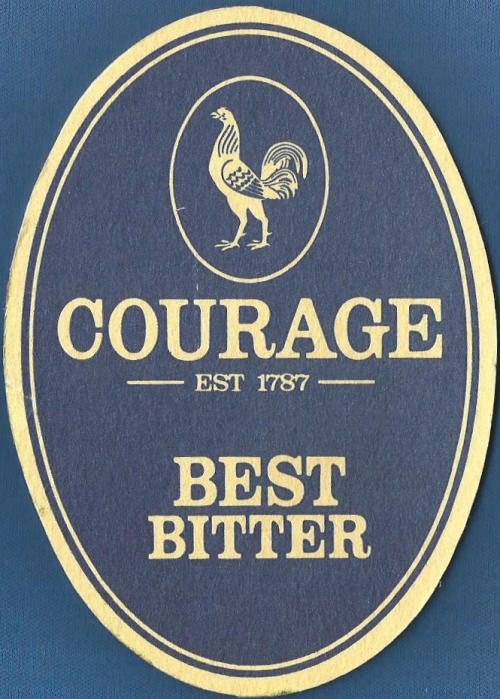 Courage Best Beer Mat 4 Front