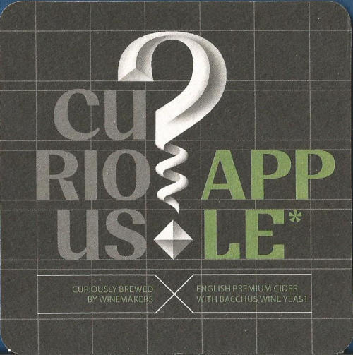 Curious Apple Beer Mat 2 Back