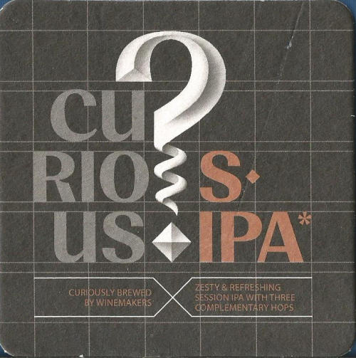 Curious IPA Beer Mat 3 Back