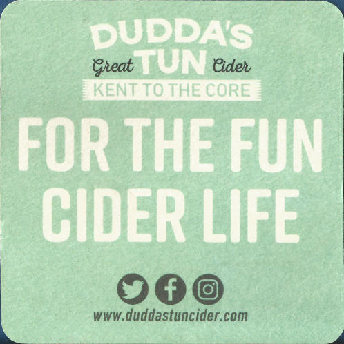 Duddas Tun Beer Mat 1 Back