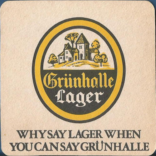Grunhalle Beer Mat 1 Front