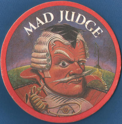 Greene Mad Judge Beer Mat 4 Front