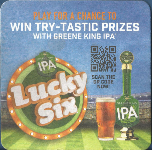 Greene King IPA Beer Mat