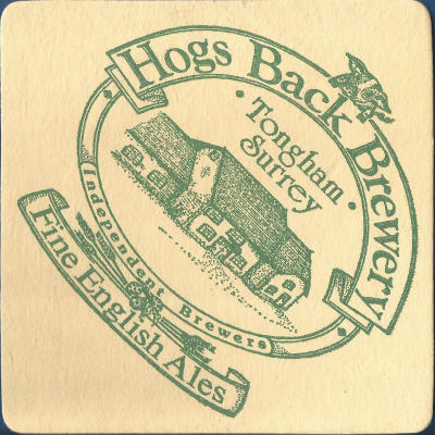Hogs Back Beer Mat 1 Front