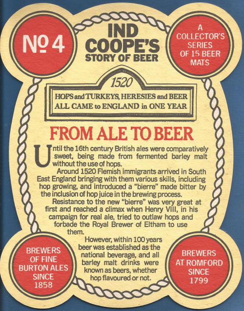 Ind Coope Beer Mat