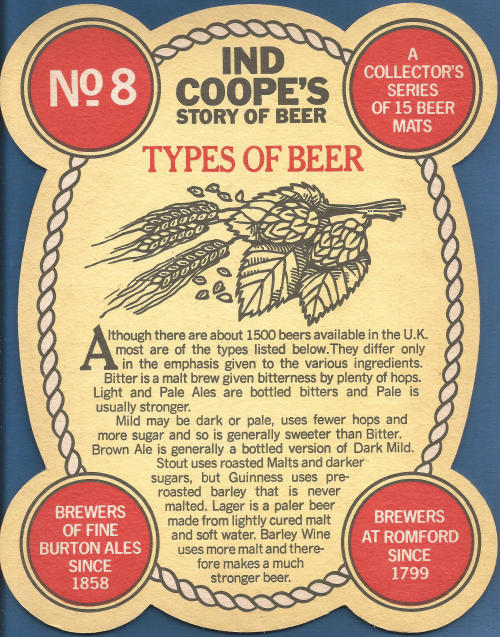 Ind Coope Beer Mat