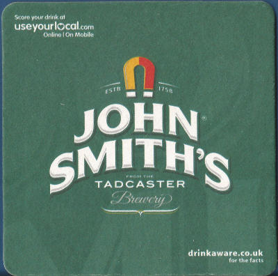 John Smiths Beer Mat 2 Front