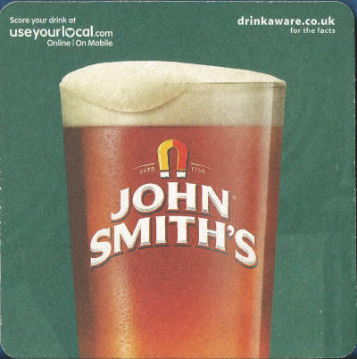 John Smiths Beer Mat 2 Back