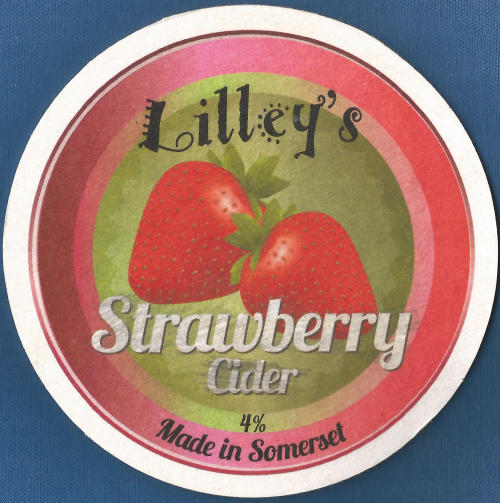 Lilley's Strawberry Cider Beer Mat 1 Front