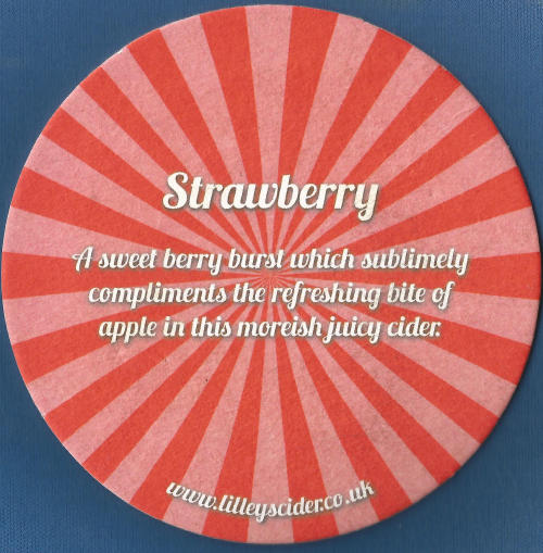 Lilley's Strawberry Cider Beer Mat 1 Back