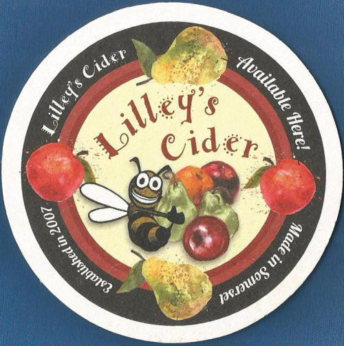 Lilley's Cider Beer Mat 3 Front