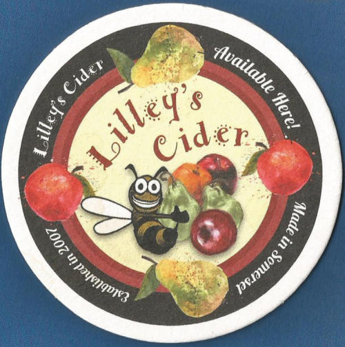 Lilley's Cider Beer Mat 3 Back