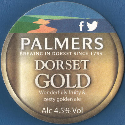 Palmers Dorset Gold Beer Mat 1 Back