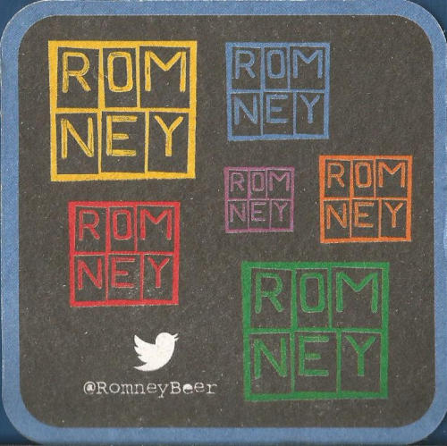 Romney Beer Mat 2 Back