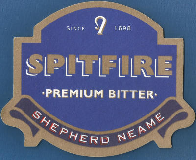 Shepherd Neame Spitfire Beer Mat 1 Front