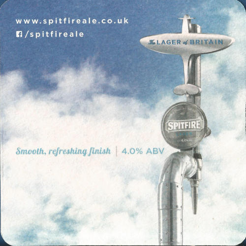 Shepherd Neame Spitfire Beer Mat 2 Back