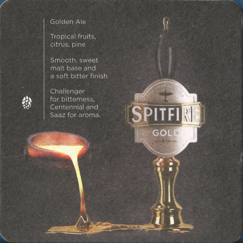 Shepherd Neame Spitfire Beer Mat 3 Back