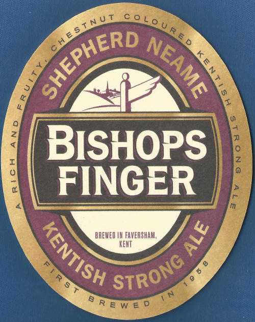 Shepherd Neame Bishops Finger Beer Mat 4 Front