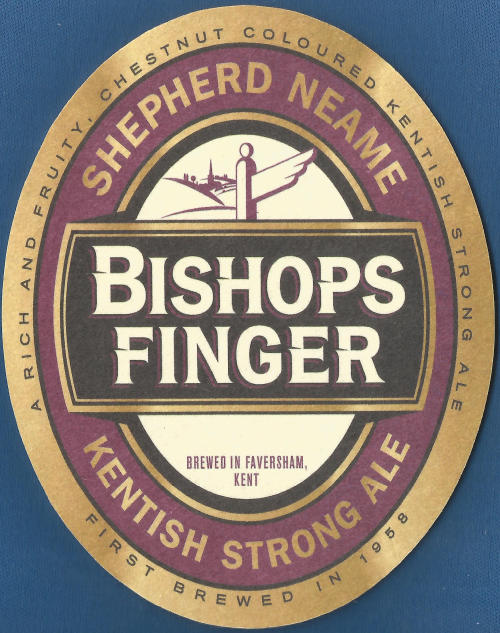 Shepherd Neame Bishops Finger Beer Mat