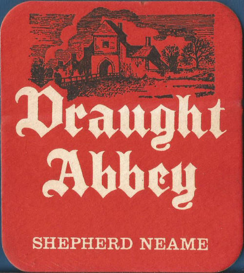 Shepherd Neame Draught Abbey Beer Mat 9 Front