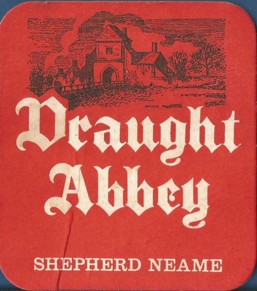 Shepherd Neame Draught Abbey Beer Mat 10 Front