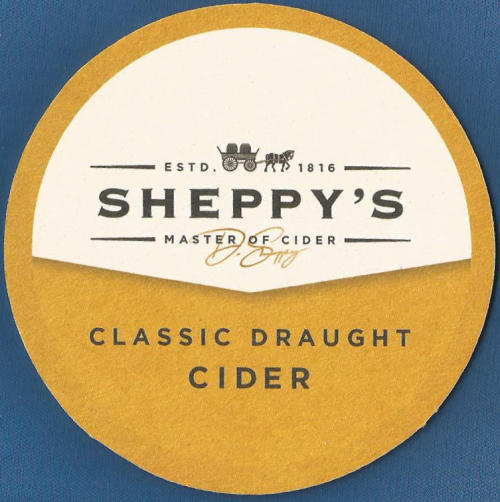 Sheppy's Beer Mat 1 Front