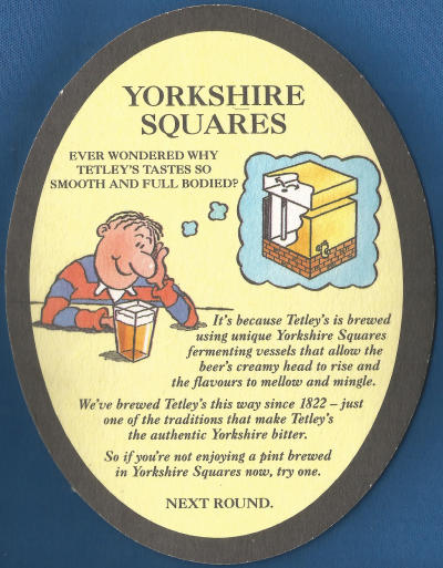 Tetley's Beer Mat 2 Back