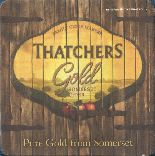 Thatchers Gold Beer Mat 1 Front