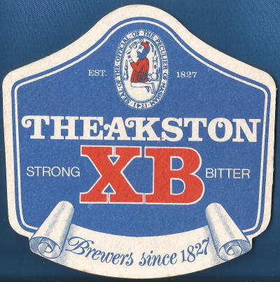 Theakston XB Beer Mat 1 Front
